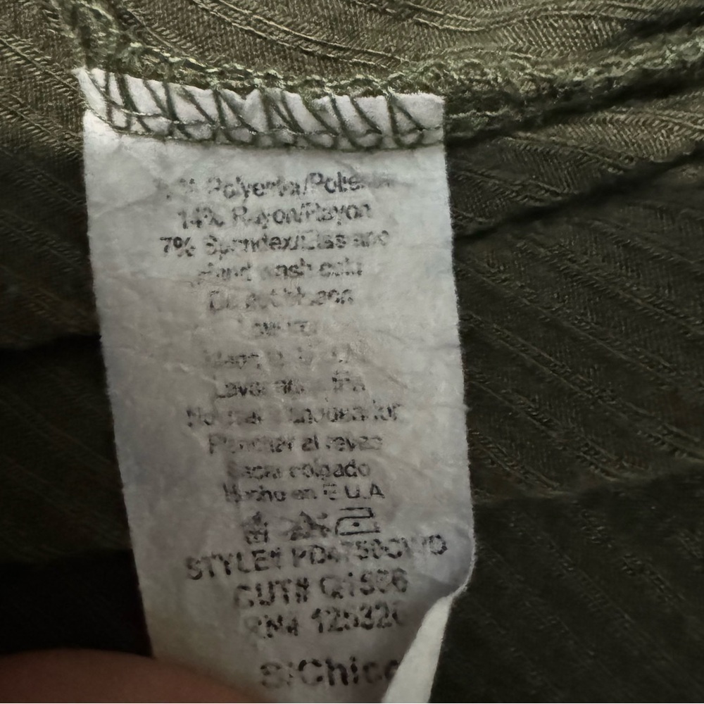Windsor Whats the Scoop Olive Mini Dress Women’s Size Small Ribbed - Picture 15 of 16